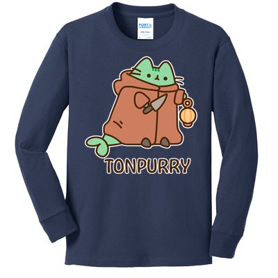 FF14 Cats Tonpurry Kids Long Sleeve Shirt