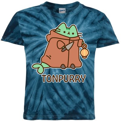 FF14 Cats Tonpurry Kids Tie-Dye T-Shirt