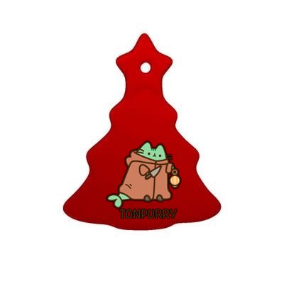 FF14 Cats Tonpurry Ceramic Tree Ornament