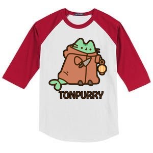 FF14 Cats Tonpurry Kids Colorblock Raglan Jersey