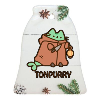 FF14 Cats Tonpurry Ceramic Bell Ornament