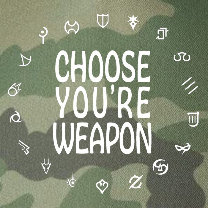 FF14 Class Icons Choose Your Weapons Legacy Tie Dye Trucker Hat