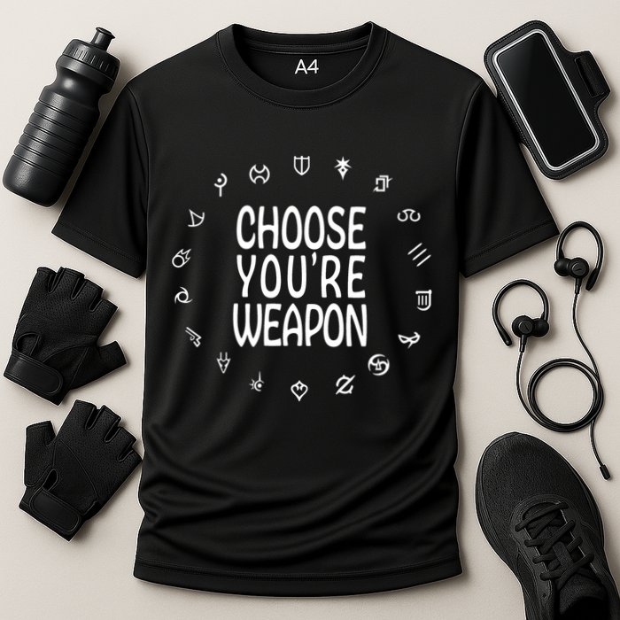 FF14 Class Icons Choose Your Weapons Performance Shirt