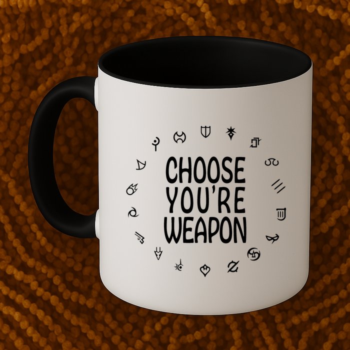 FF14 Class Icons Choose Your Weapons Mug