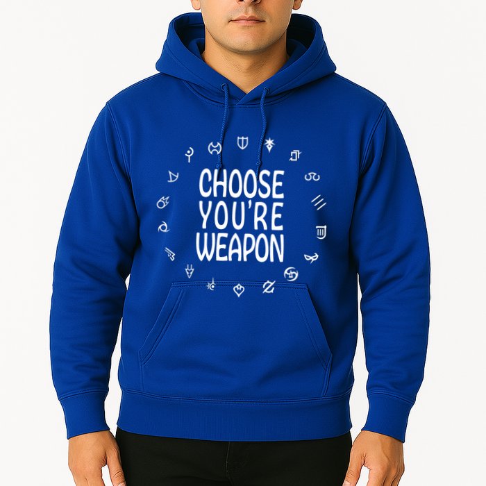 FF14 Class Icons Choose Your Weapons Hoodie