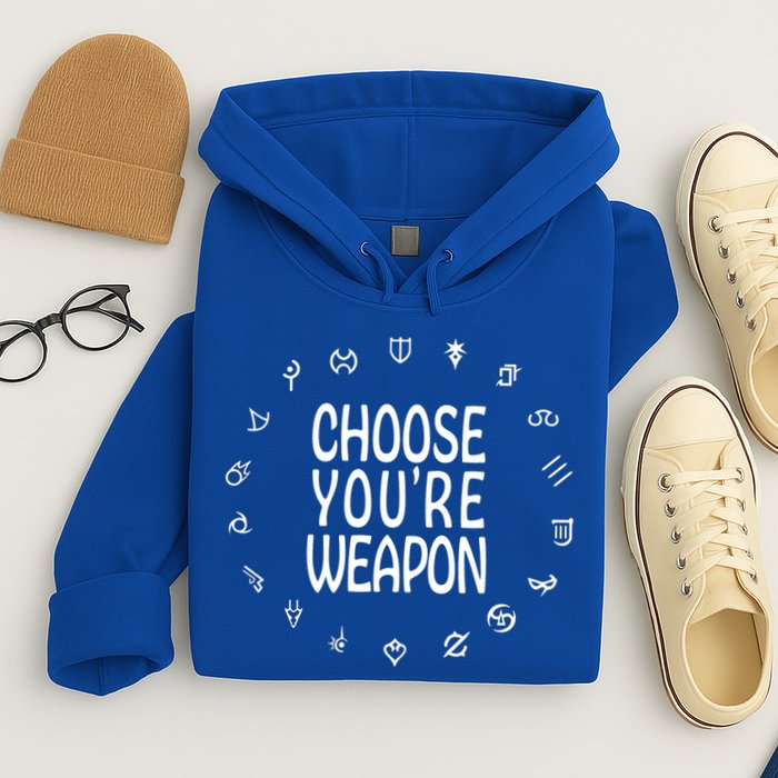 FF14 Class Icons Choose Your Weapons Hoodie