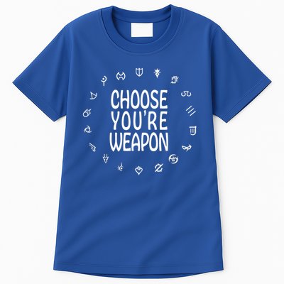 FF14 Class Icons Choose Your Weapons Tall T-Shirt