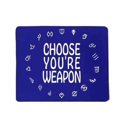 FF14 Class Icons Choose Your Weapons Mousepad