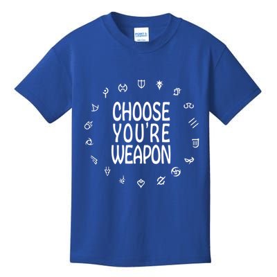FF14 Class Icons Choose Your Weapons Kids T-Shirt