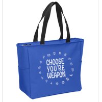 FF14 Class Icons Choose Your Weapons Zip Tote Bag