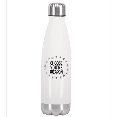 FF14 Class Icons Choose Your Weapons Stainless Steel Insulated Water Bottle