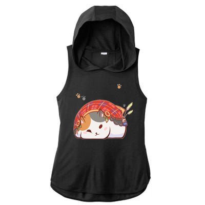 FF14 Fat Lazy Cat Ladies PosiCharge Tri-Blend Wicking Draft Hoodie Tank