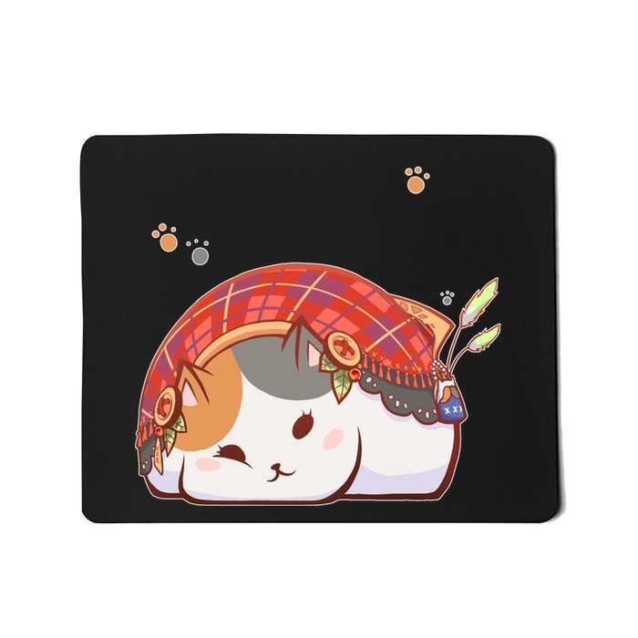 FF14 Fat Lazy Cat Mousepad