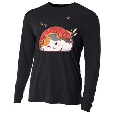 FF14 Fat Lazy Cat Cooling Performance Long Sleeve Crew