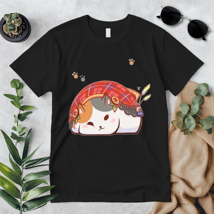 FF14 Fat Lazy Cat Premium T-Shirt