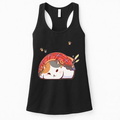 FF14 Fat Lazy Cat Womens Tank Top
