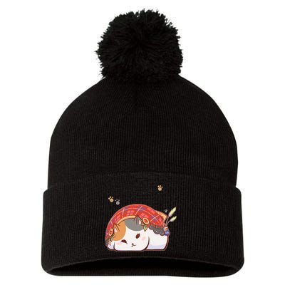 FF14 Fat Lazy Cat Pom Pom 12in Knit Beanie