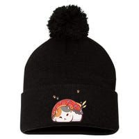 FF14 Fat Lazy Cat Pom Pom 12in Knit Beanie
