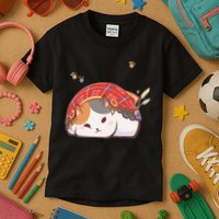 FF14 Fat Lazy Cat Kids T-Shirt