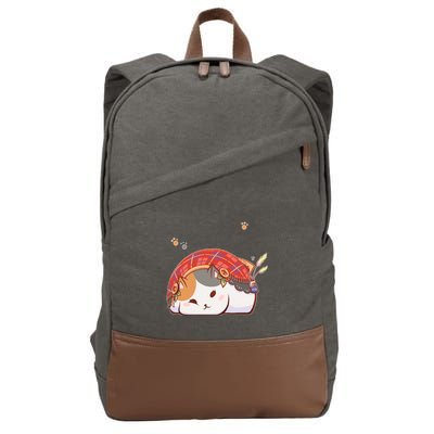 FF14 Fat Lazy Cat Cotton Canvas Backpack