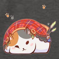 FF14 Fat Lazy Cat Vector Backpack