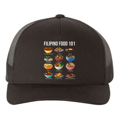 Filipino Food 101 Popular Pinoy Food Funny Cool Filipino Yupoong Adult 5-Panel Trucker Hat