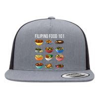 Filipino Food 101 Popular Pinoy Food Funny Cool Filipino Flat Bill Trucker Hat