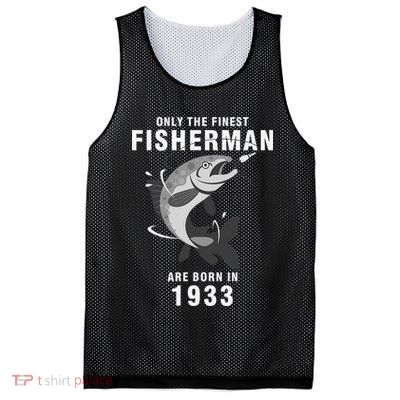 Fishing Fisherman 1933 87th Birthday Are Born In 1933 Mesh Reversible Basketball Jersey Tank