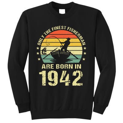 Fishing Fisherman 1942 80th Birthday Gift For 80 Year Old Sweatshirt