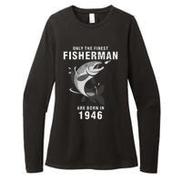 Fishing Fisherman 1946 74th Birthday Are Born In 1946 Womens CVC Long Sleeve Shirt