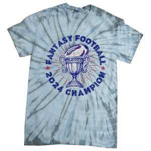 Fantasy Football 2024 Champion Fantasy Football Tie-Dye T-Shirt