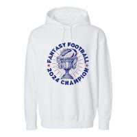 Fantasy Football 2024 Champion Fantasy Football Garment-Dyed Fleece Hoodie