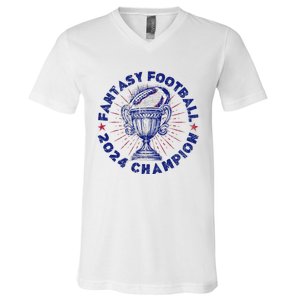 Fantasy Football 2024 Champion Fantasy Football V-Neck T-Shirt