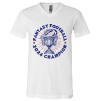 Fantasy Football 2024 Champion Fantasy Football V-Neck T-Shirt