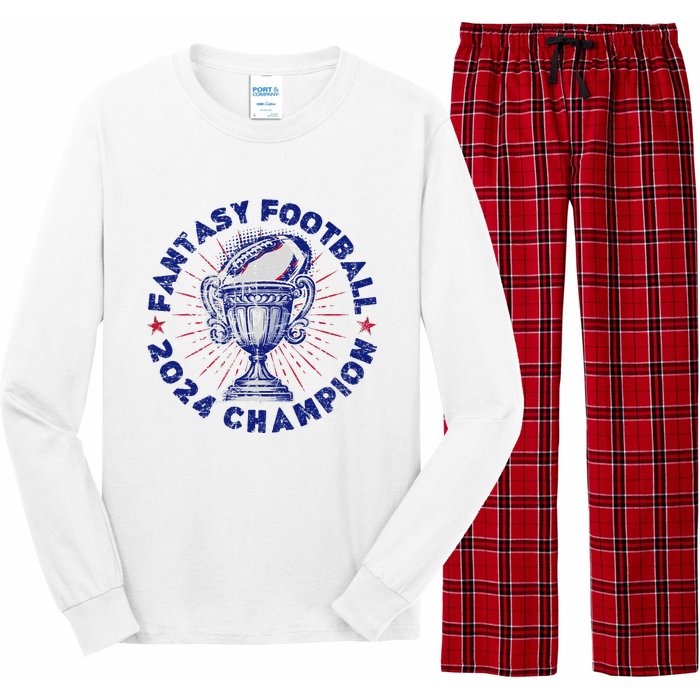 Fantasy Football 2024 Champion Fantasy Football Long Sleeve Pajama Set