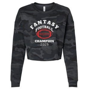 Fantasy Football 2025 Champion Cropped Pullover Crew