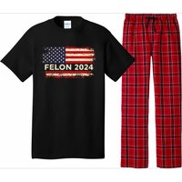 Felon24 Felon 2024 Convicted Felon Funny Pro Trump 2024 Pajama Set