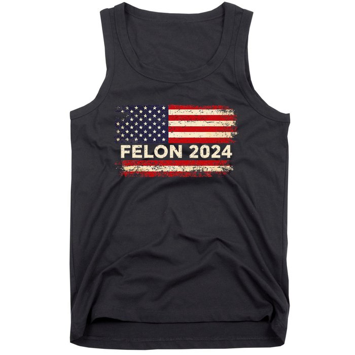 Felon24 Felon 2024 Convicted Felon Funny Pro Trump 2024 Tank Top