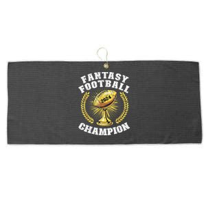 Fantasy Football 2024 Champion Draft Fantasy Football Champ Large Microfiber Waffle Golf Towel