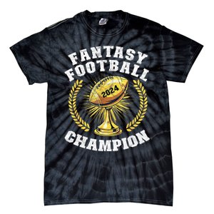 Fantasy Football 2024 Champion Draft Fantasy Football Champ Tie-Dye T-Shirt