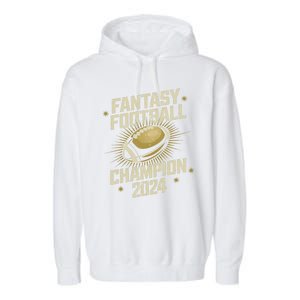 Fantasy Football 2024 Champion Fantasy Football Garment-Dyed Fleece Hoodie