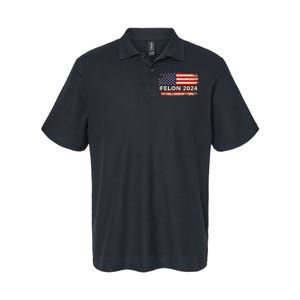 Felon24 Felon 2024 Convicted Felon Funny Pro Trump 2024 Softstyle Adult Sport Polo