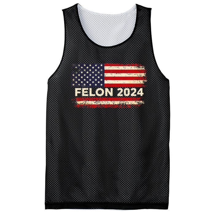 Felon24 Felon 2024 Convicted Felon Funny Pro Trump 2024 Mesh Reversible Basketball Jersey Tank