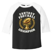 Fantasy Football 2024 Champion Draft Fantasy Football Champ Toddler Fine Jersey T-Shirt