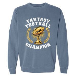 Fantasy Football 2024 Champion Draft Fantasy Football Champ Garment-Dyed Sweatshirt