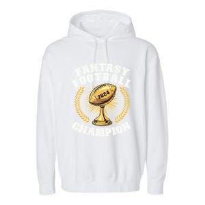 Fantasy Football 2024 Champion Draft Fantasy Football Champ Garment-Dyed Fleece Hoodie