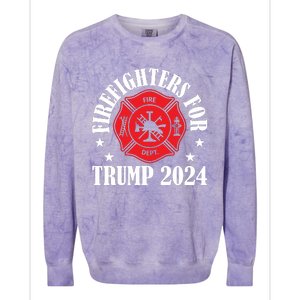 Firefighters For 2024 Emblem Colorblast Crewneck Sweatshirt