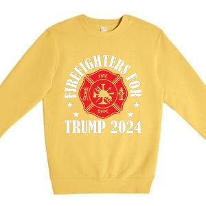 Firefighters For 2024 Emblem Premium Crewneck Sweatshirt