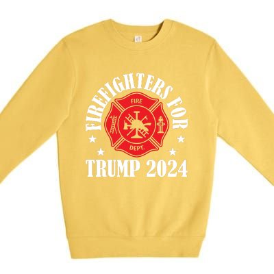 Firefighters For 2024 Emblem Premium Crewneck Sweatshirt