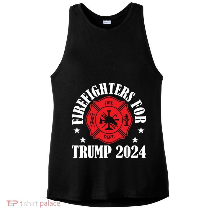 Firefighters For 2024 Emblem Ladies PosiCharge Tri-Blend Wicking Tank